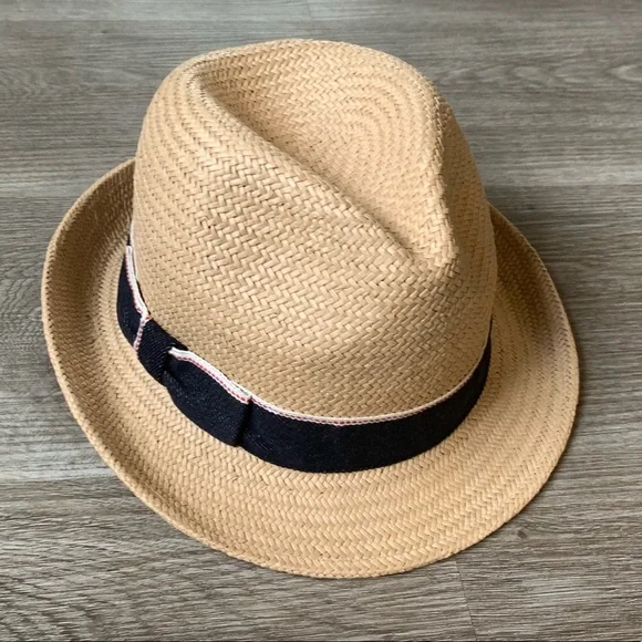 Banana Republic Panama Fedora Hat NWT S/M Banana Republic Unisex Camel Colour Fedora Panama Hat NWT S  main image 4